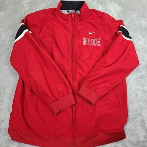 NIKE Black/Red‎ Lightweight Hooded Half Zip Windbreaker Boy’s X-Large 18-20